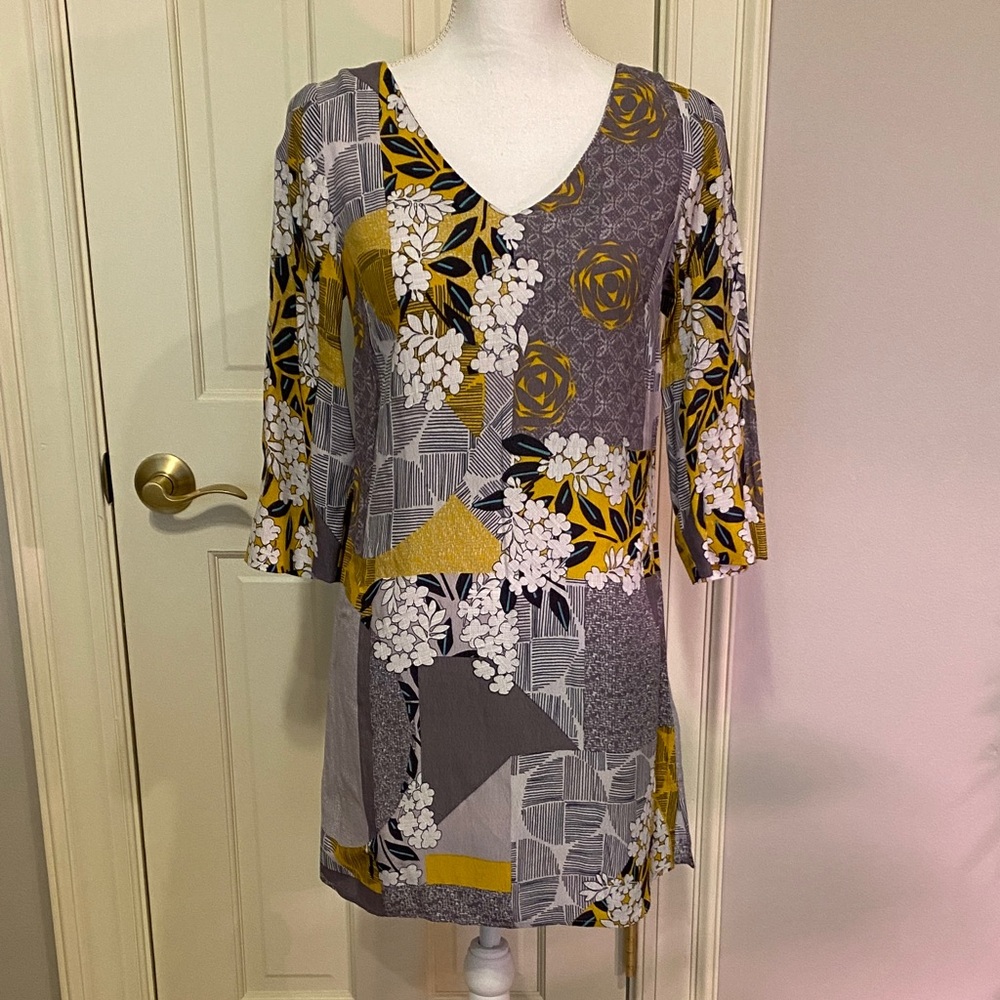White Stuff (UK brand) Floral Patchwork Tunic Dress